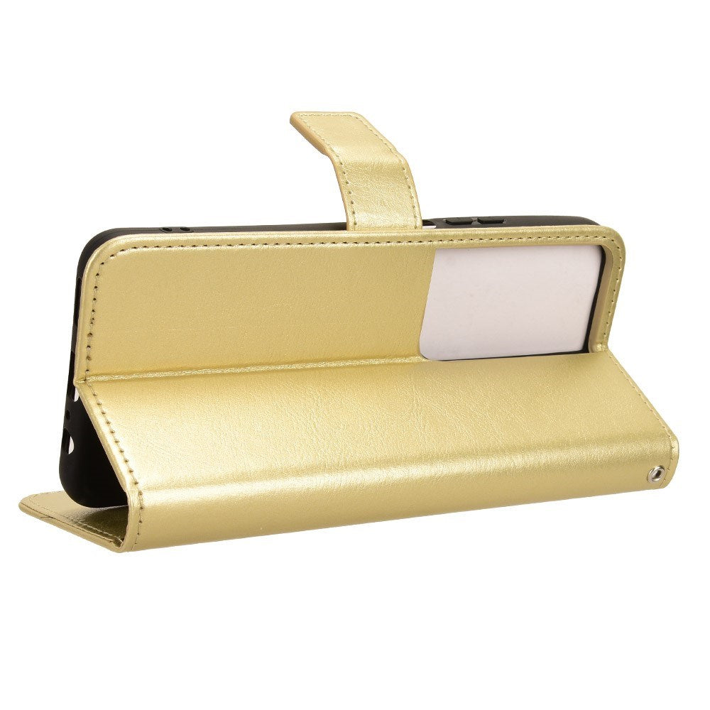 EIDERWOOD Honor X7b / 90 Smart Faux Leather Flip Case with Strap - Gold