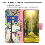 EIDERWOOD Samsung Galaxy Xcover 7 Flip Case with 2 x Card Holder - Colorful Tree