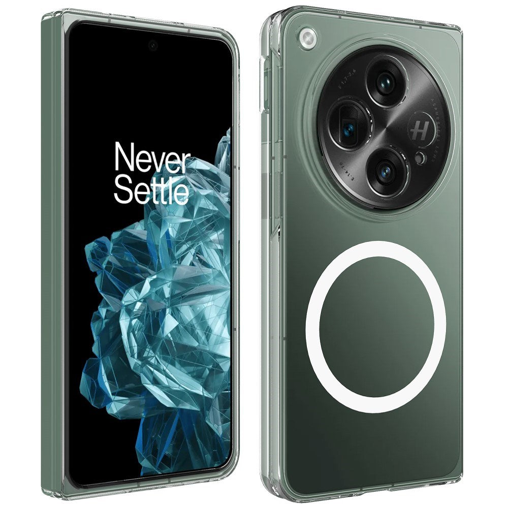 EIDERWOOD OnePlus Open Hard Plastic Case - MagSafe Compatible - Transparent