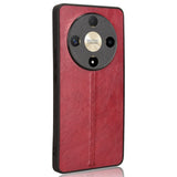 EIDERWOOD Honor Magic6 Lite (5G) Faux Leather Back Case - Red