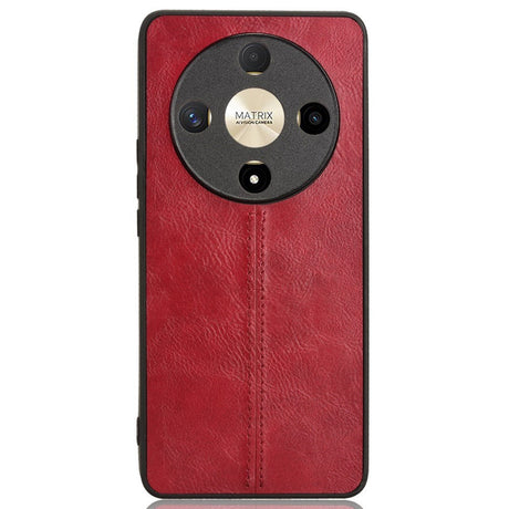 EIDERWOOD Honor Magic6 Lite (5G) Faux Leather Back Case - Red