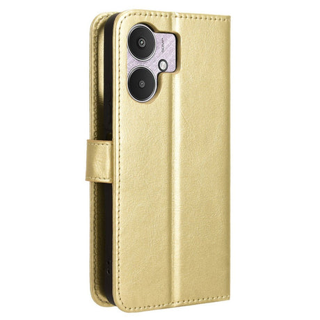 EIDERWOOD Xiaomi Redmi 13C (5G) Faux Leather Flip Case with Strap - Gold