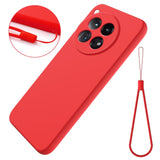 EIDERWOOD OnePlus 12R Liquid Silicone Case w. Strap - Red