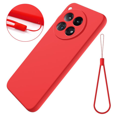 EIDERWOOD OnePlus 12R Liquid Silicone Case w. Strap - Red