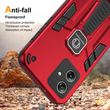 EIDERWOOD Motorola Moto G54 Tough Case w. Kickstand - Red