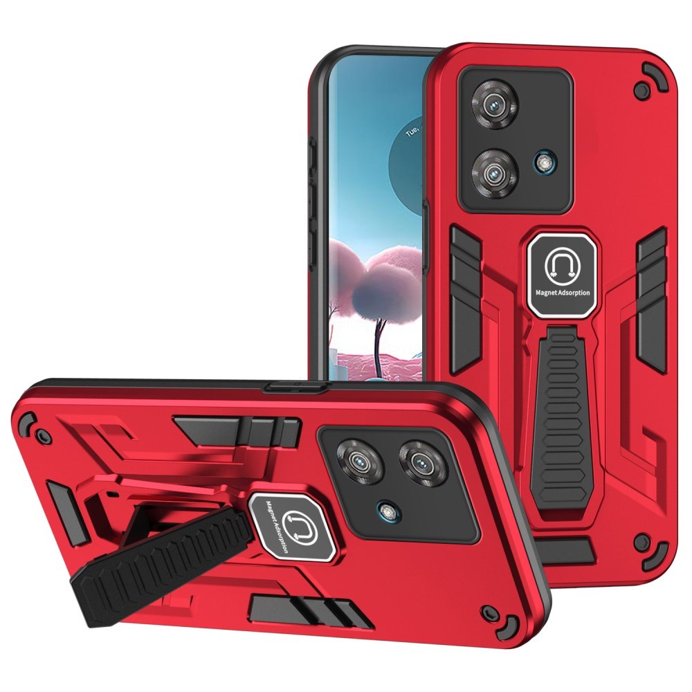 EIDERWOOD Motorola Edge 40 Neo Tough Case w. Kickstand - Red