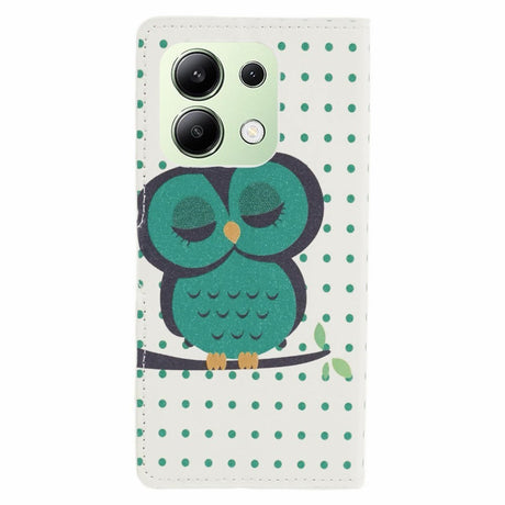 EIDERWOOD Xiaomi Redmi Note 13 (4G) Artificial Leather Flip Case w. Wallet & Stand Function - Sleeping Owl