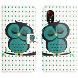 EIDERWOOD Samsung Galaxy Xcover 7 Flip Case with Card Holder & Stand Function - Green Owl