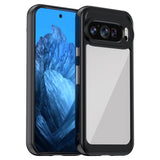 EIDERWOOD Google Pixel 9 / 9 Pro Hybrid Plastic Case - Transparent / Black