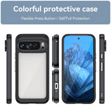 EIDERWOOD Google Pixel 9 / 9 Pro Hybrid Plastic Case - Transparent / Black