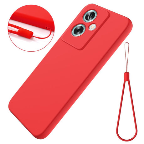 EIDERWOOD OnePlus Nord N30 SE (5G) Liquid Silicone Case w. Strap - Red