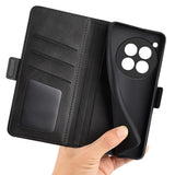 EIDERWOOD OnePlus 12R Glossy Faux Leather Wallet Case - Black