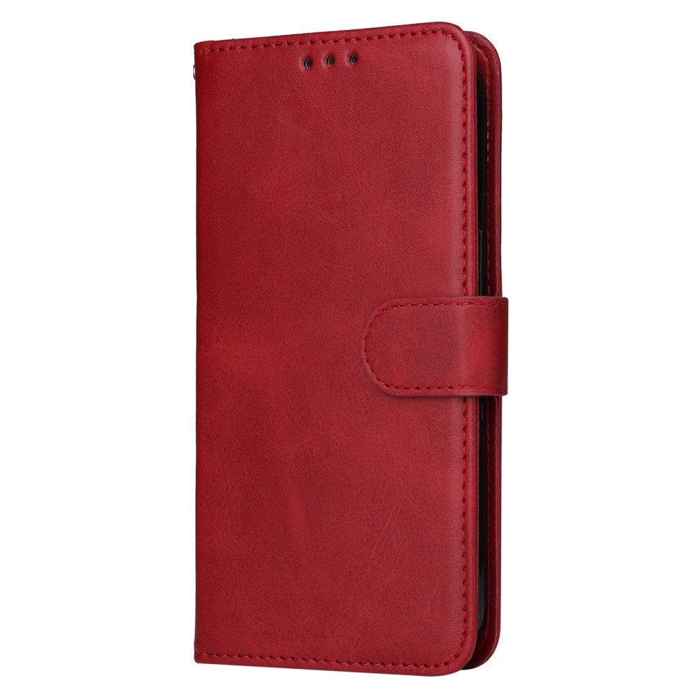 EIDERWOOD Google Pixel 10 / 10 Pro / 9 / 9 Pro Faux Leather Flip Case with Wallet & Strap - Red