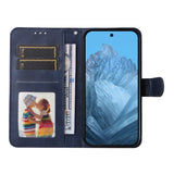 EIDERWOOD Google Pixel 10 / 10 Pro / 9 / 9 Pro Faux Leather Flip Case with Wallet & Strap - Blue