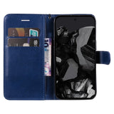 EIDERWOOD Google Pixel 9 Pro XL Leather Flip Case with Wallet and Strap - Blue