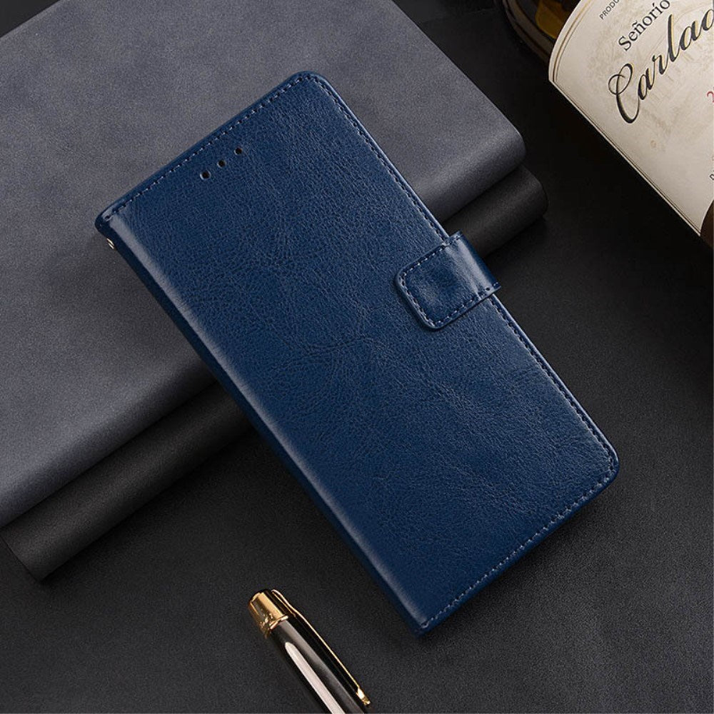 EIDERWOOD Xiaomi 14 Ultra Glossy Leather Phone Wallet Case - Blue