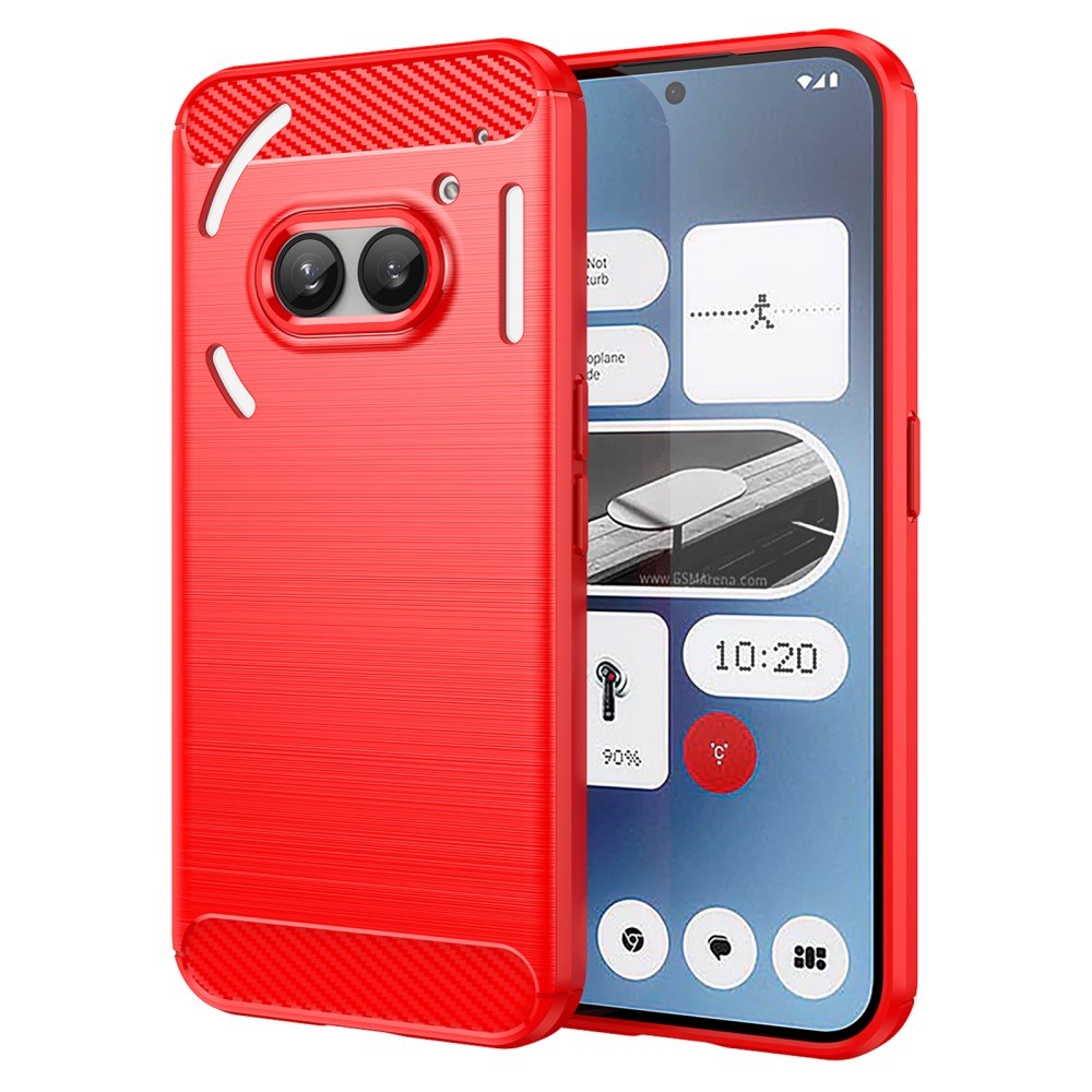 EIDERWOOD Nothing Phone (2a) / (2a) Plus Brushed Carbon Case - Red