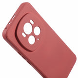 EIDERWOOD Honor Magic6 Pro 5G Case – Flexible Plastic Cover with Fiber Lining and Precise Lens Cutout - Dark Red