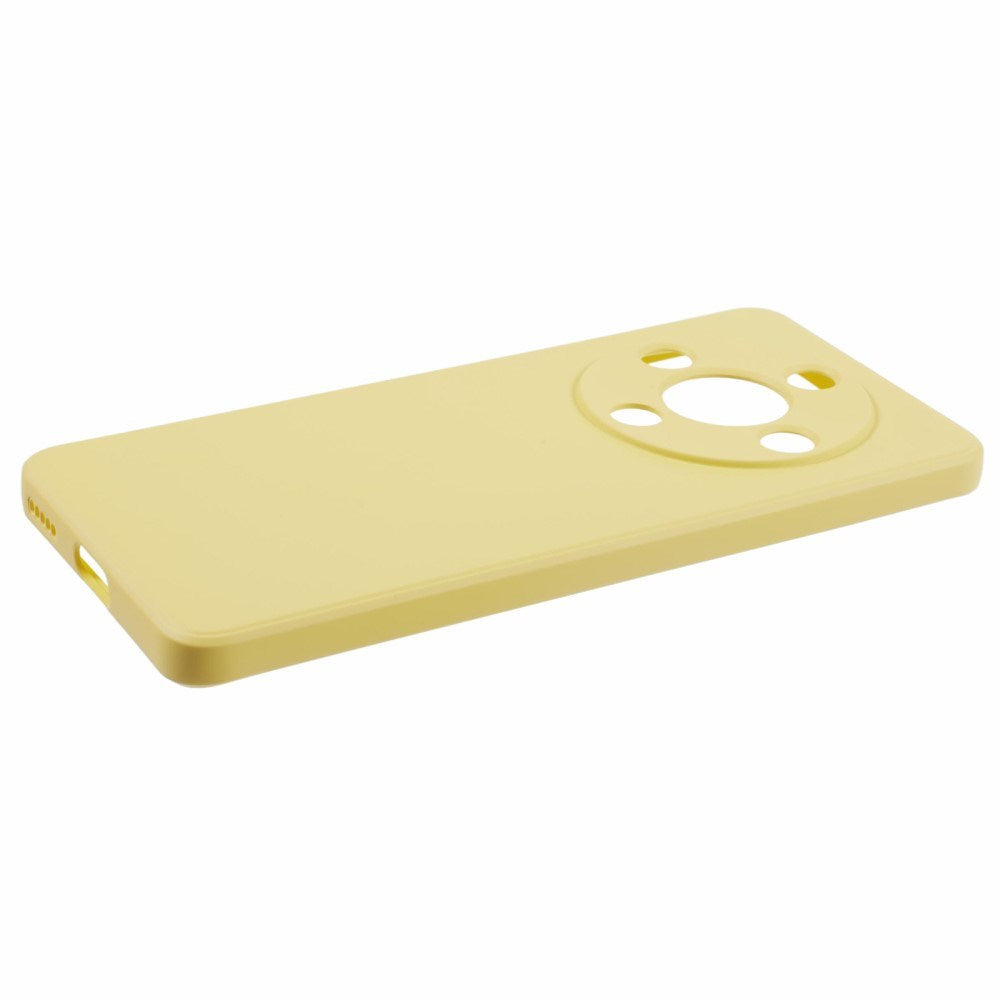 EIDERWOOD Honor Magic6 Lite 5G Case – Flexible Plastic Cover with Fiber Lining and Precise Lens Cutout - Yellow