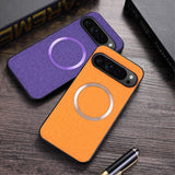 EIDERWOOD Google Pixel 9 Pro XL Plastic Case with Rough Texture - MagSafe Compatible - Purple