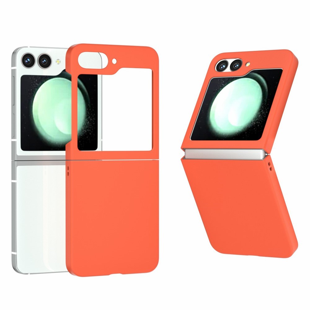 EIDERWOOD Samsung Galaxy Z Flip7 FE / Flip6 Rubberized Hard Plastic Case - Orange
