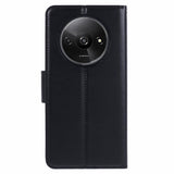 Xiaomi Redmi A3 Faux Leather Flip Case with Wallet & Stand Function - Black