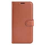 EIDERWOOD Google Pixel 9 Pro XL Litchi Leather Flip Case w. Wallet - Brown