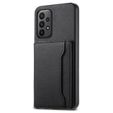 EIDERWOOD Samsung Galaxy A23 / A23 (5G) Hybrid Faux Leather Case with Card Holder - Black