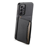 EIDERWOOD Samsung Galaxy A23 / A23 (5G) Hybrid Faux Leather Case with Card Holder - Black