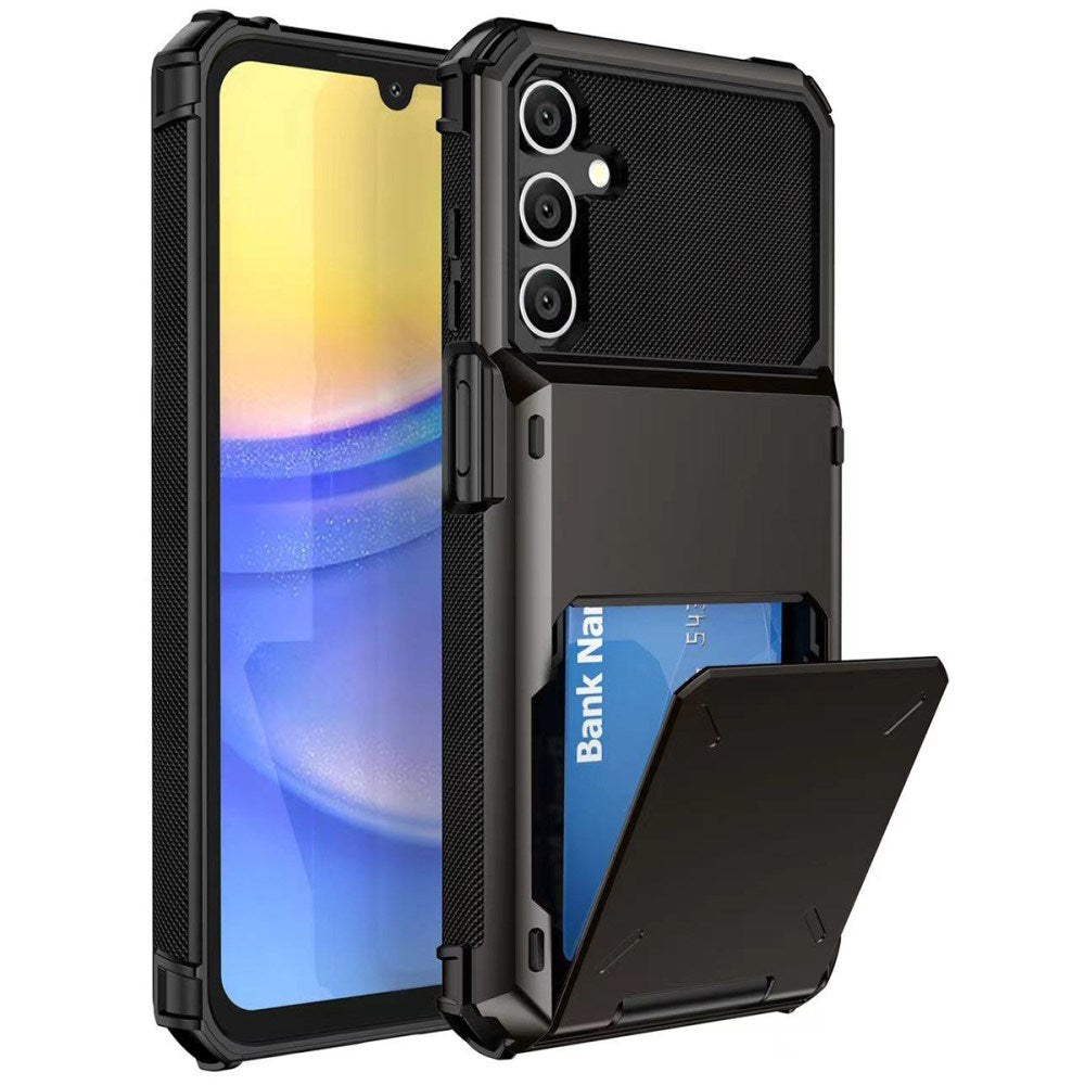 EIDERWOOD Samsung Galaxy S23 FE Tough Case with Card Holder - Black