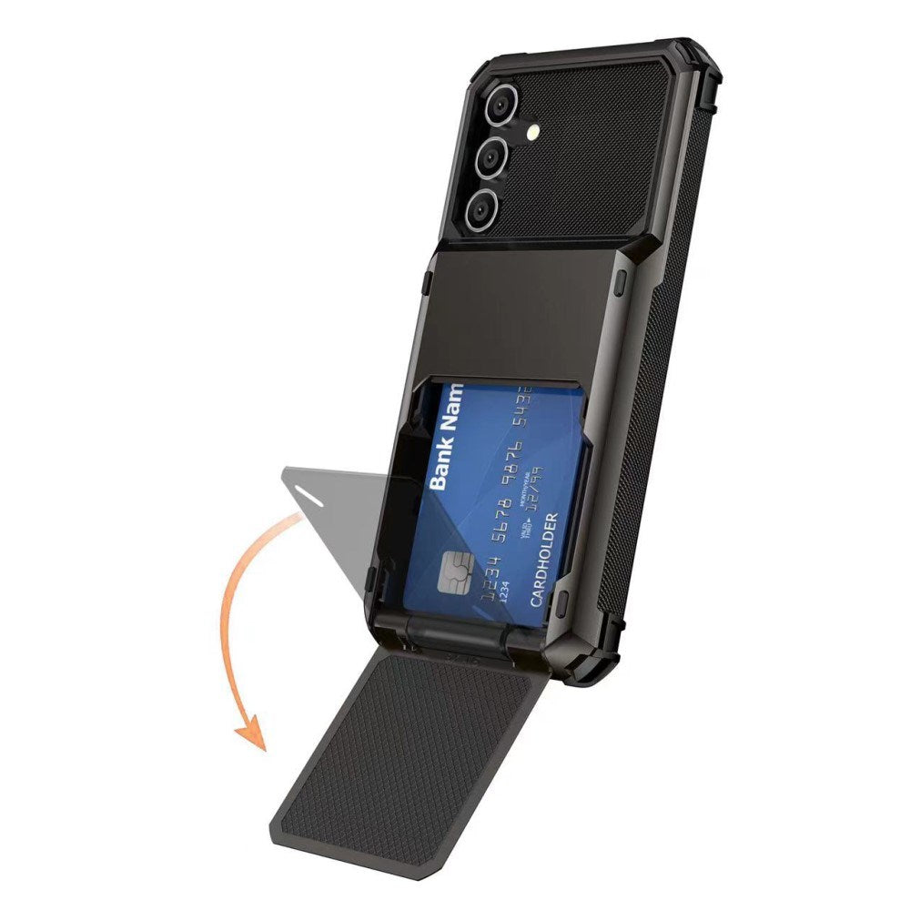 EIDERWOOD Samsung Galaxy S23 FE Tough Case with Card Holder - Black