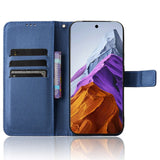 EIDERWOOD Google Pixel 9 / 9 Pro Leather Flip Case w. Strap & Texture - Blue