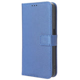 EIDERWOOD Google Pixel 9 / 9 Pro Leather Flip Case w. Strap & Texture - Blue