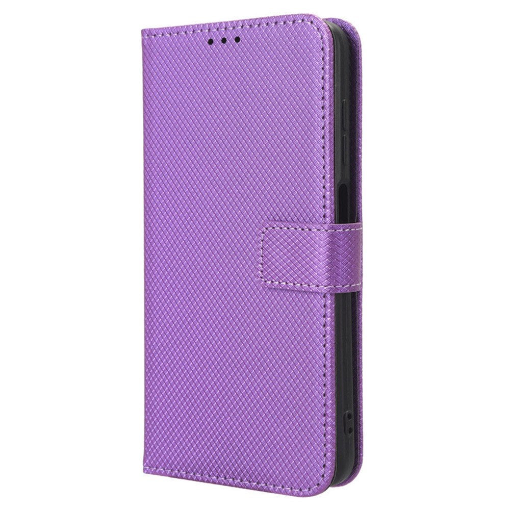 EIDERWOOD Google Pixel 9 / 9 Pro Leather Flip Case w. Strap & Texture - Purple