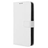 EIDERWOOD Google Pixel 9 / 9 Pro Leather Flip Case w. Strap & Texture - White