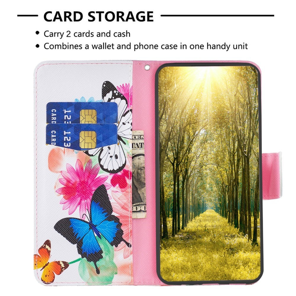 EIDERWOOD Sony Xperia 10 VI Leather Wallet Case & Print - Two Butterflies