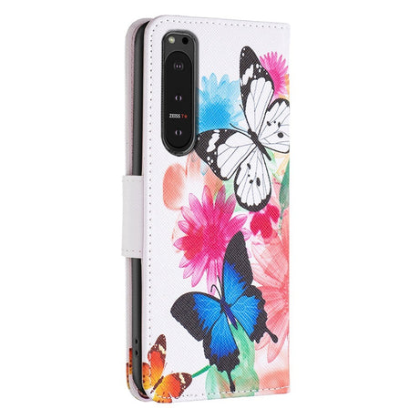 EIDERWOOD Sony Xperia 10 VI Leather Wallet Case & Print - Two Butterflies