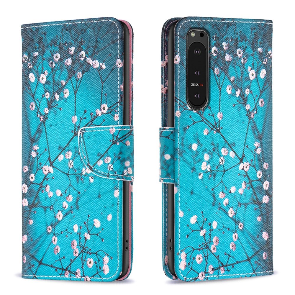 EIDERWOOD Sony Xperia 10 VI Leather Wallet Case & Print - Flower Tree