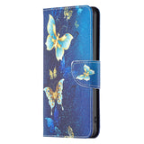 EIDERWOOD Sony Xperia 10 VI Leather Wallet Case & Print - Blue with Butterflies