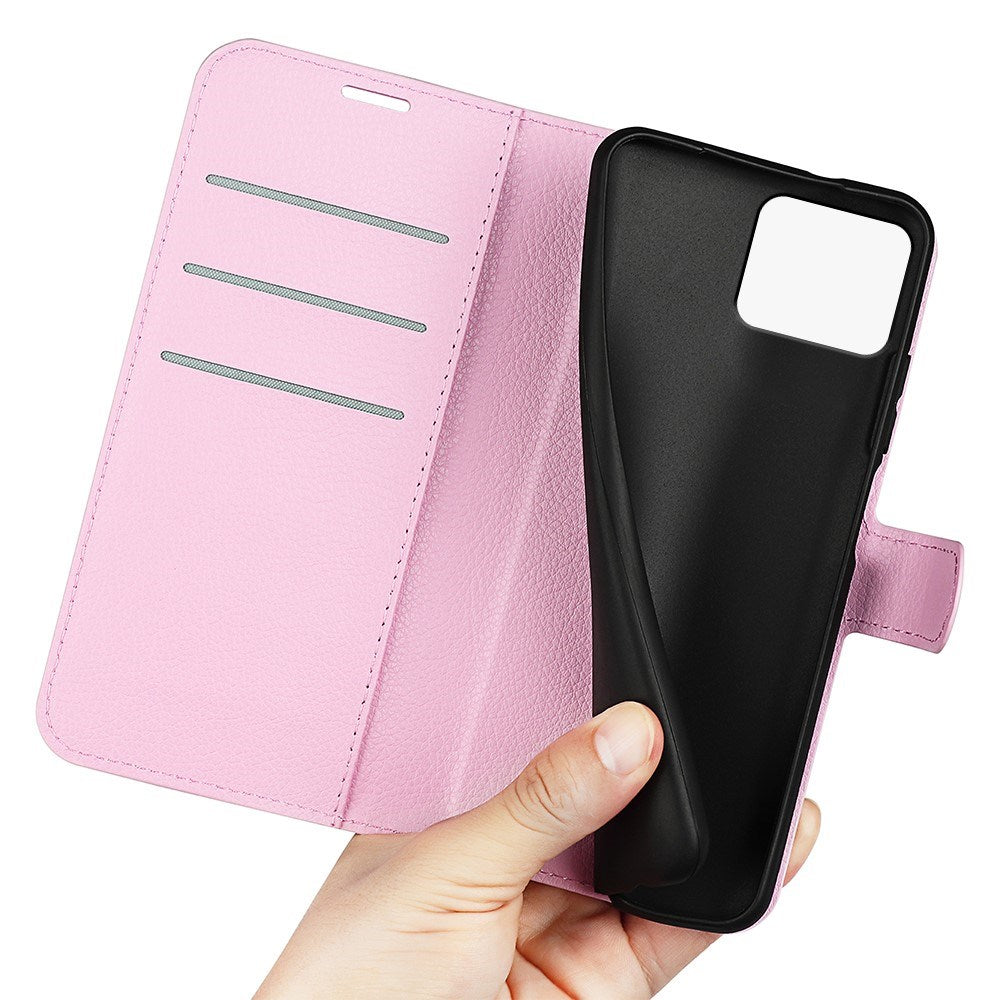 EIDERWOOD Asus Zenfone 11 Ultra PU Litchi Leather Flip Case with Wallet & Stand Function - Pink