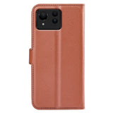 EIDERWOOD Asus Zenfone 11 Ultra PU Litchi Leather Flip Case with Wallet & Stand Function - Brown