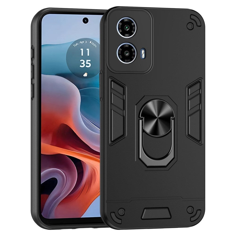 EIDERWOOD Motorola Moto G34 Tough Case w. Kickstand - Black