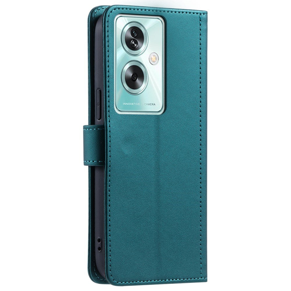 EIDERWOOD OnePlus Nord N30 SE (5G) / Oppo A79 (5G) / A2 (5G) Leather Case w. Strap & Crossbody Bag Function - Green