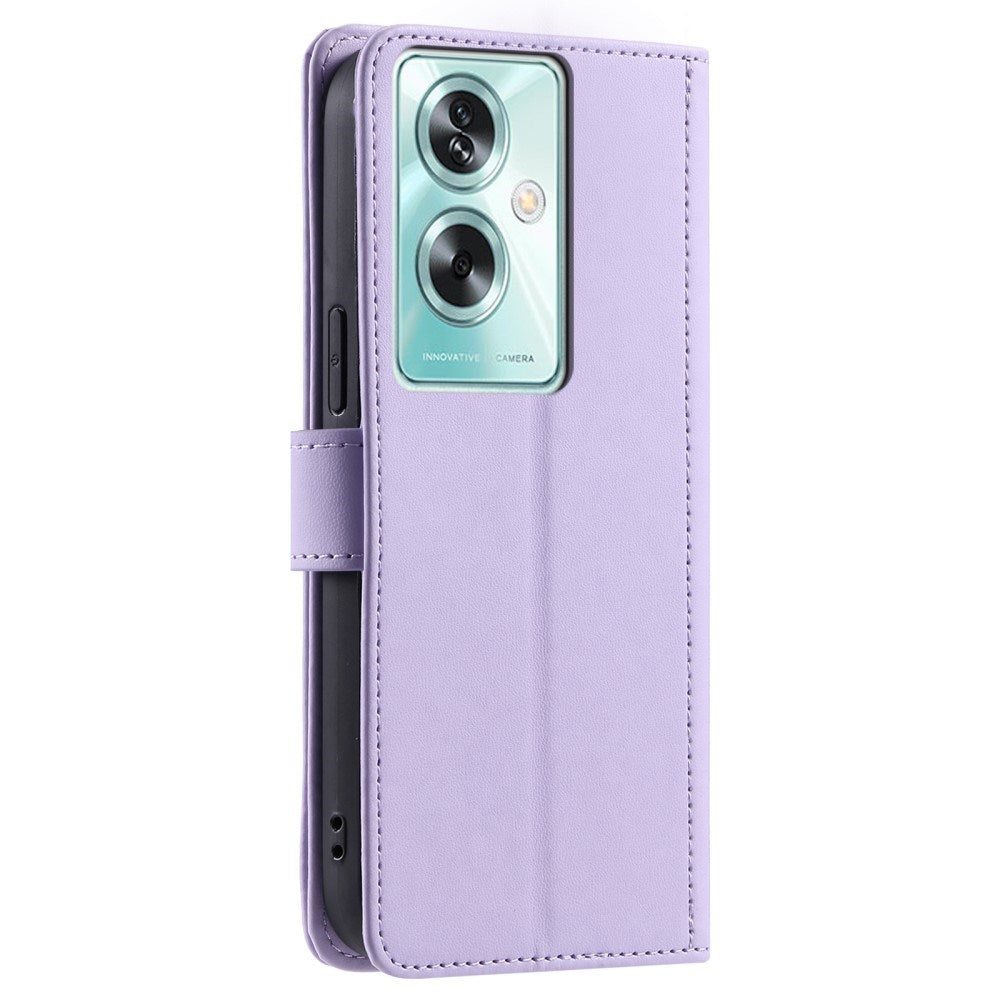 EIDERWOOD OnePlus Nord N30 SE (5G) / Oppo A79 (5G) / A2 (5G) Leather Case w. Strap & Crossbody Bag Function - Purple