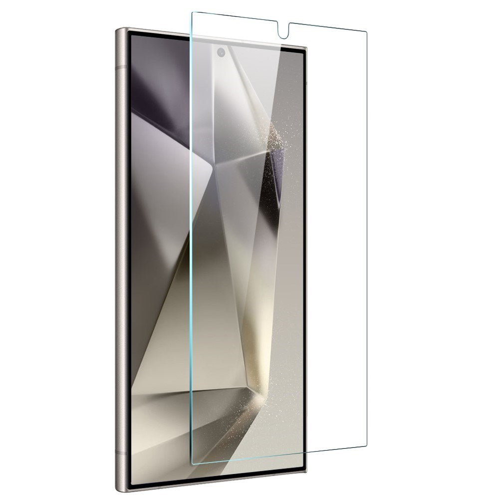 NORTHJO Samsung Galaxy S24 Ultra 2-in-1 Set Flexible Plastic Case with Tempered Glass Screen Protector - Transparent