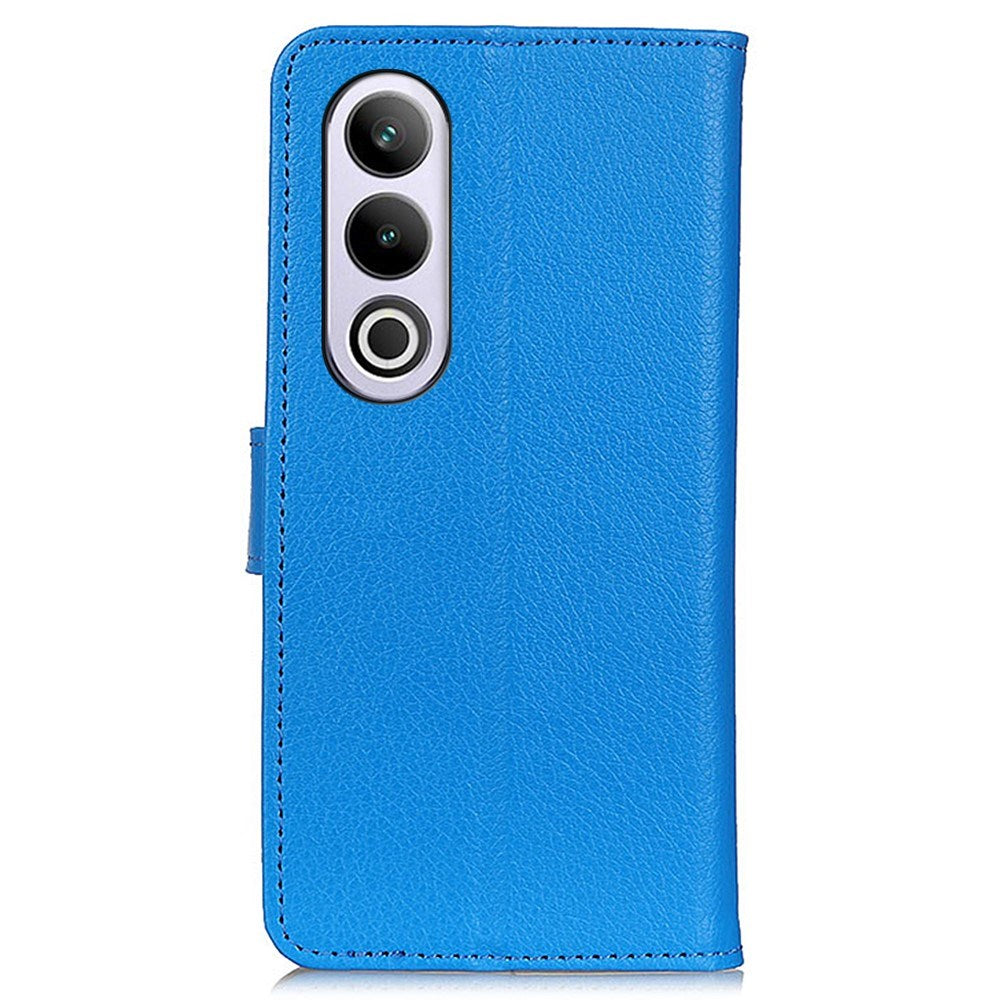 EIDERWOOD OnePlus Nord CE4 (5G) Litchi Leather Wallet Case - Blue