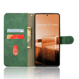 EIDERWOOD Asus Zenfone 11 Ultra Leather Flip Case w. Wallet & Stand Function - Green