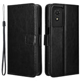 EIDERWOOD TCL 501 Faux Leather Flip Case with Stand & Wallet - Black