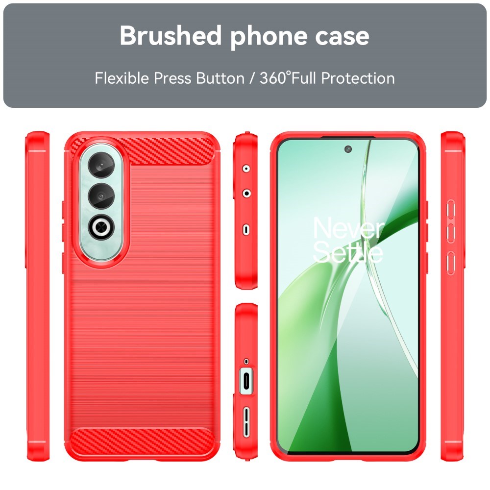 EIDERWOOD OnePlus Nord CE4 (5G) Brushed Carbon Case - Red