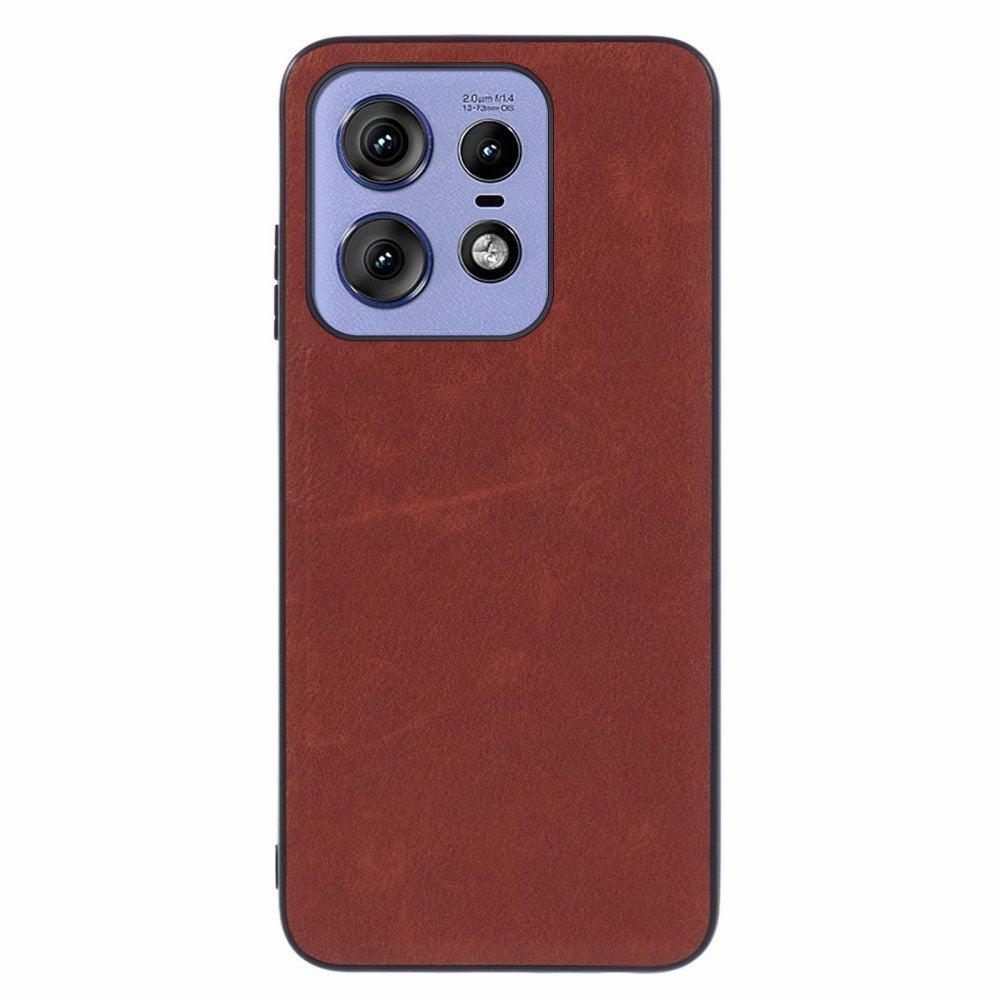 EIDERWOOD Motorola Edge 50 Pro Faux Leather Back Case - Brown